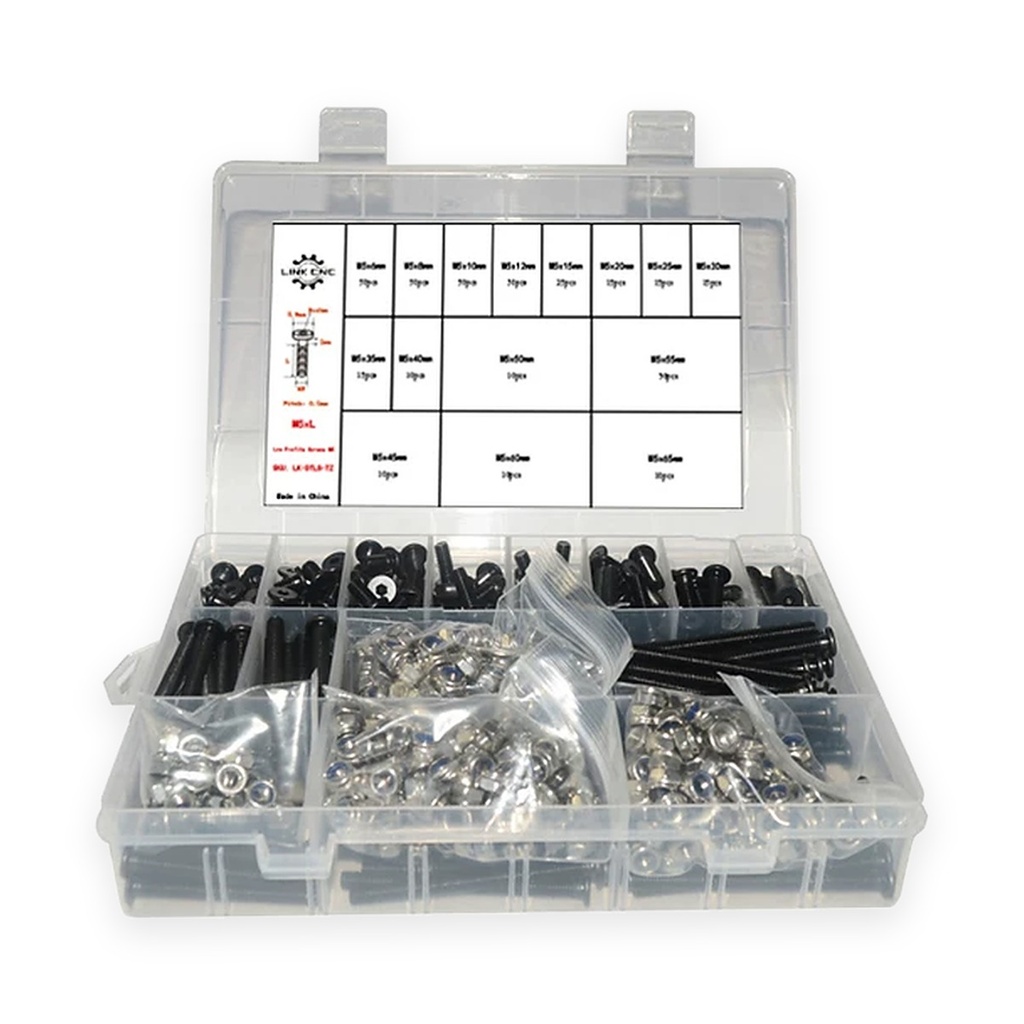 Openbuilds Low-Profile M5 Screw Set (with lock nuts)