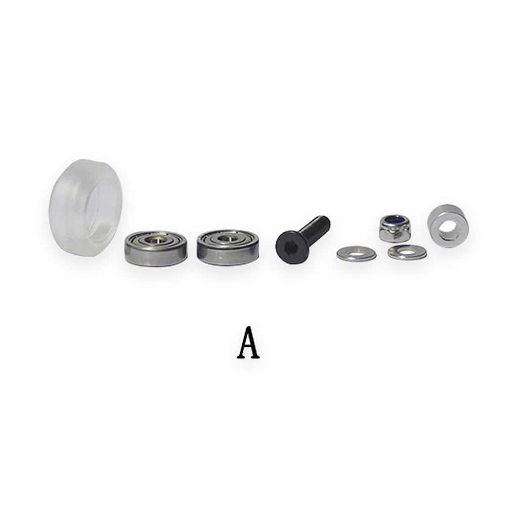 Openbuilds Large Wheel Kit (Black / White)