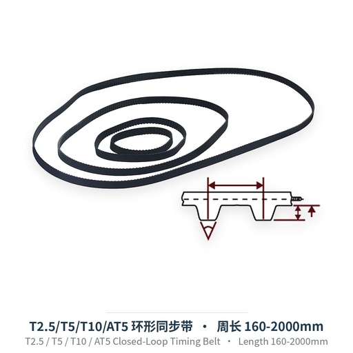 T2.5/T5/T10/AT5环形同步带