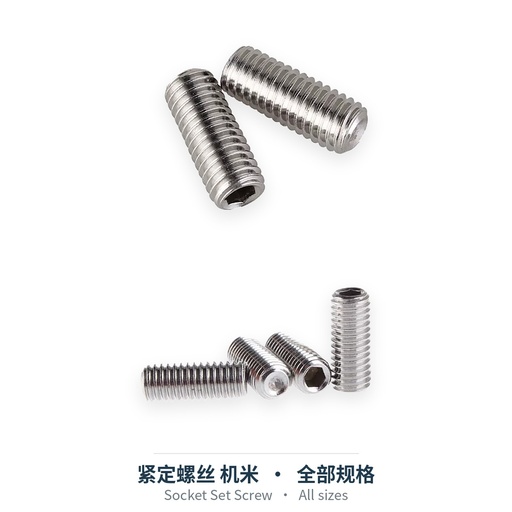 Socket Set Screw (DIN916 / DIN913 / DIN914; Steel / 304 / Nylon)